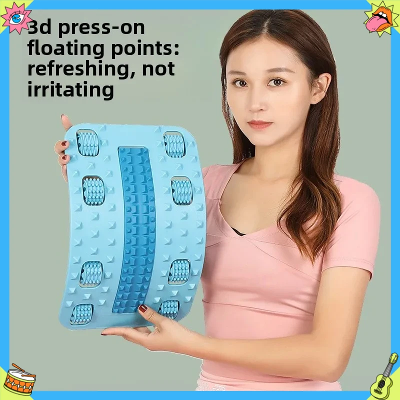 

HOT SALE Roller Foot Massage Lumbar Spine Soother Infinitely Adjusting Corrective Traction Waist Backrest Pad