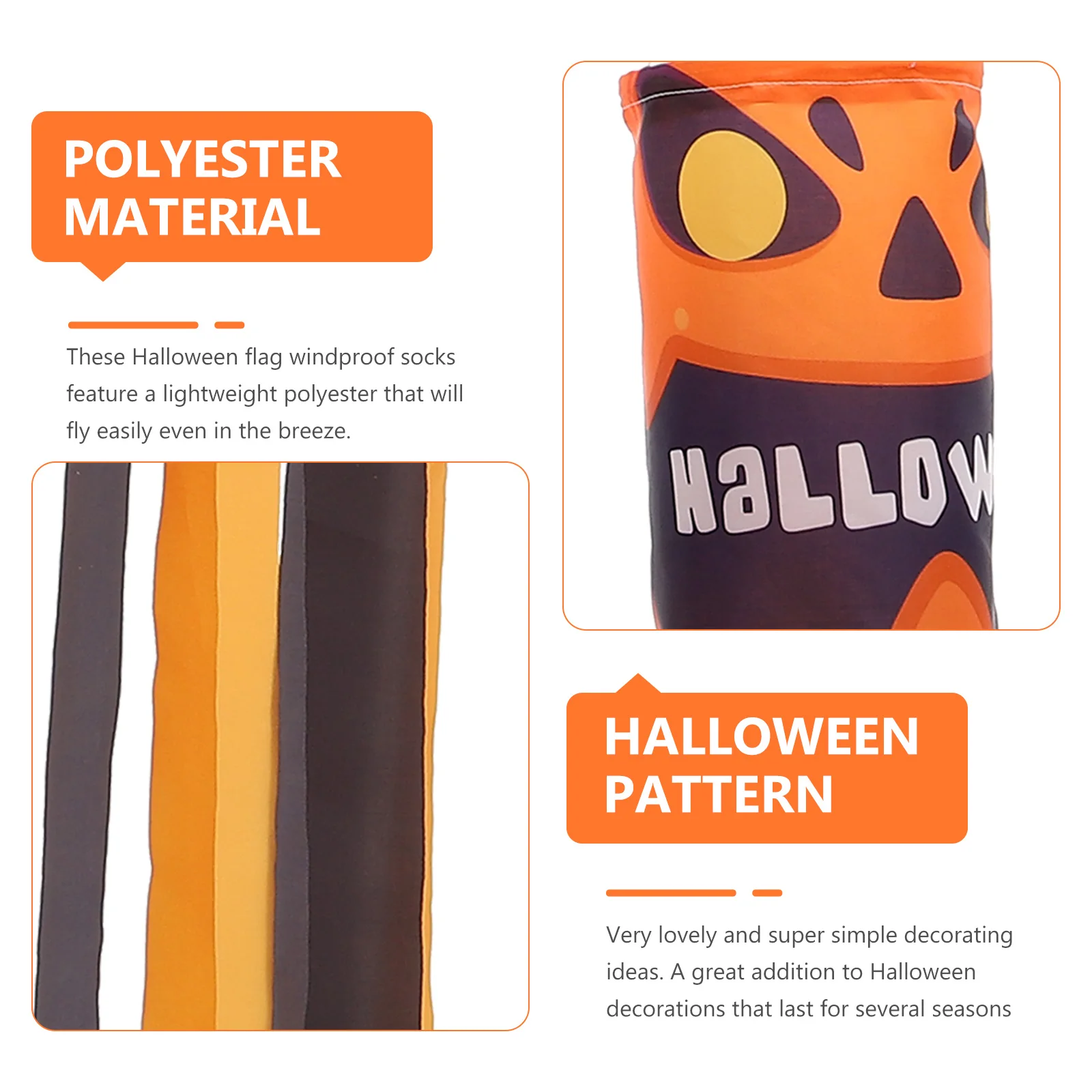

Halloween Ghost Flag Wind Socks Garden Hanging Decor Yard Decoration Wind Direction Indicator Outdoor Flags Party Home