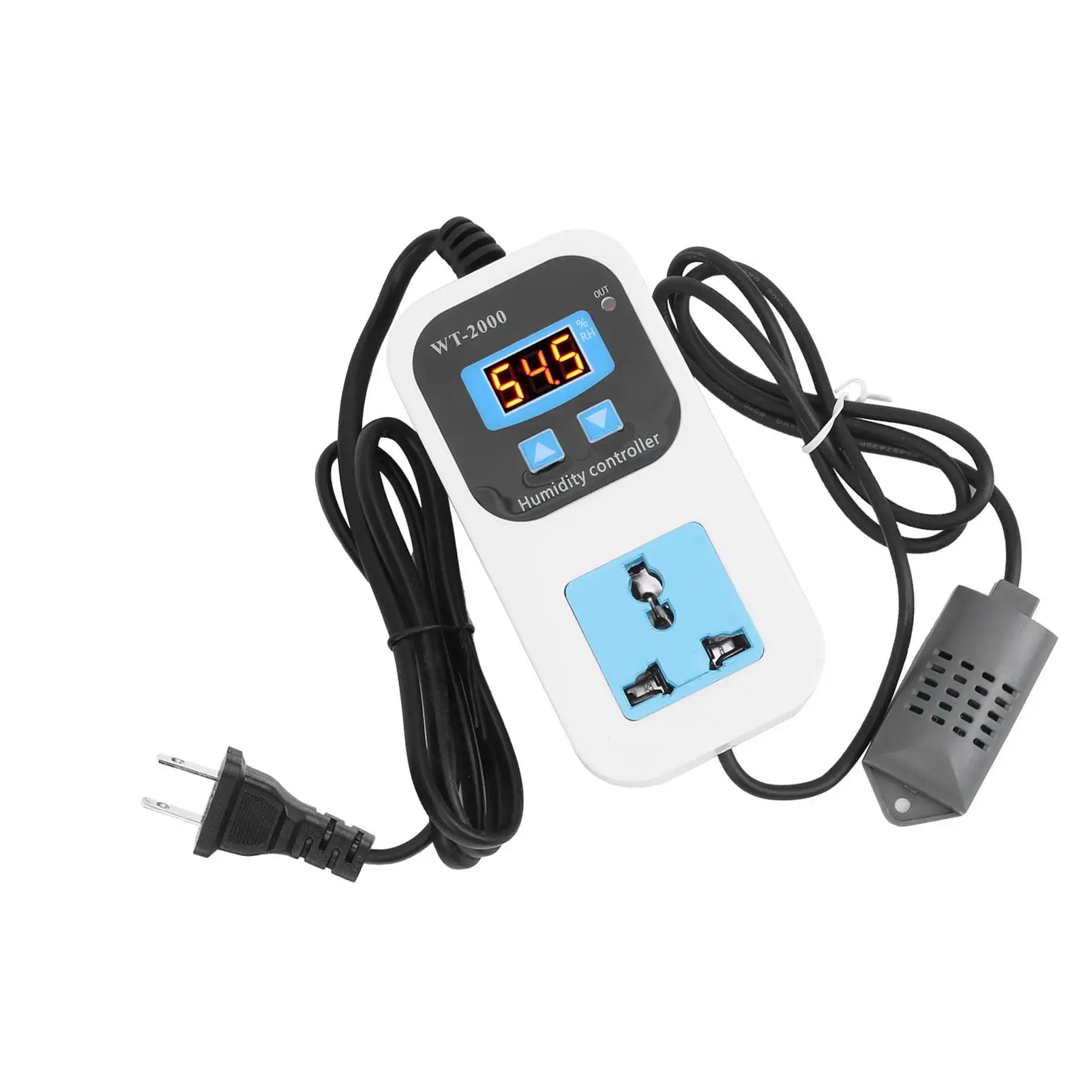 Presa per interruttore igrostato regolatore di umidità digitale 0-99% RH WT2000 110/220 V per un controllo preciso dell'umidità