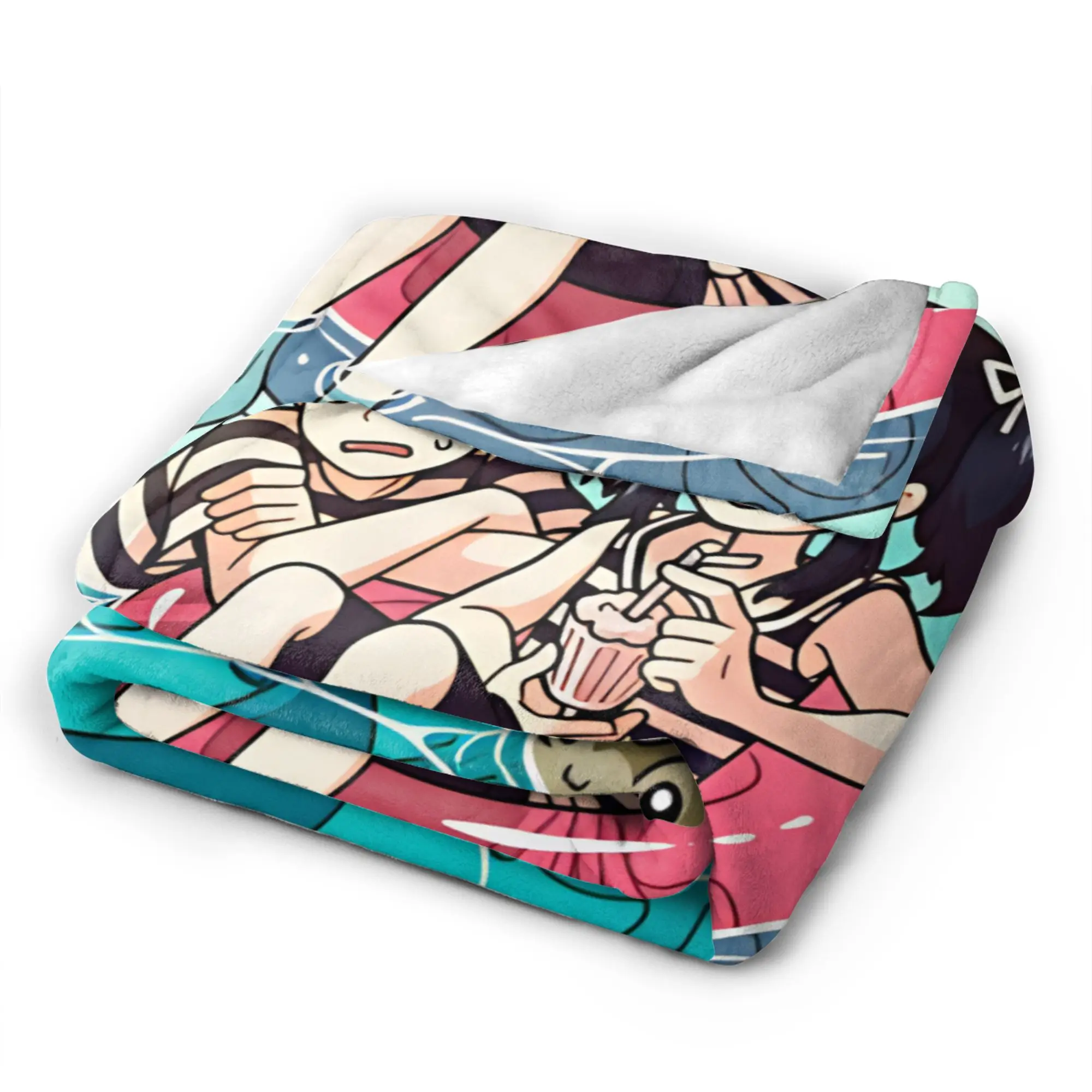 H-Hookys   Super Warm Blanket  Kids Plush Throw Blanket Novelty Outdoor Flannel Bedspread Sofa Bed Cover