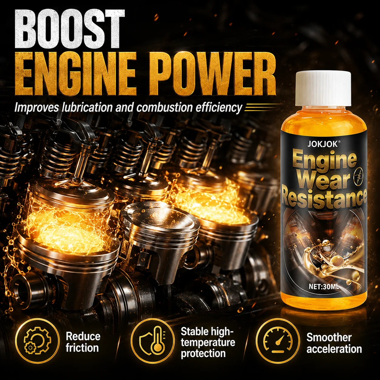JOKJOK Engine Repair Tool | Durable and effective solution for engine vibration, power loss, and other issues | Compatible with