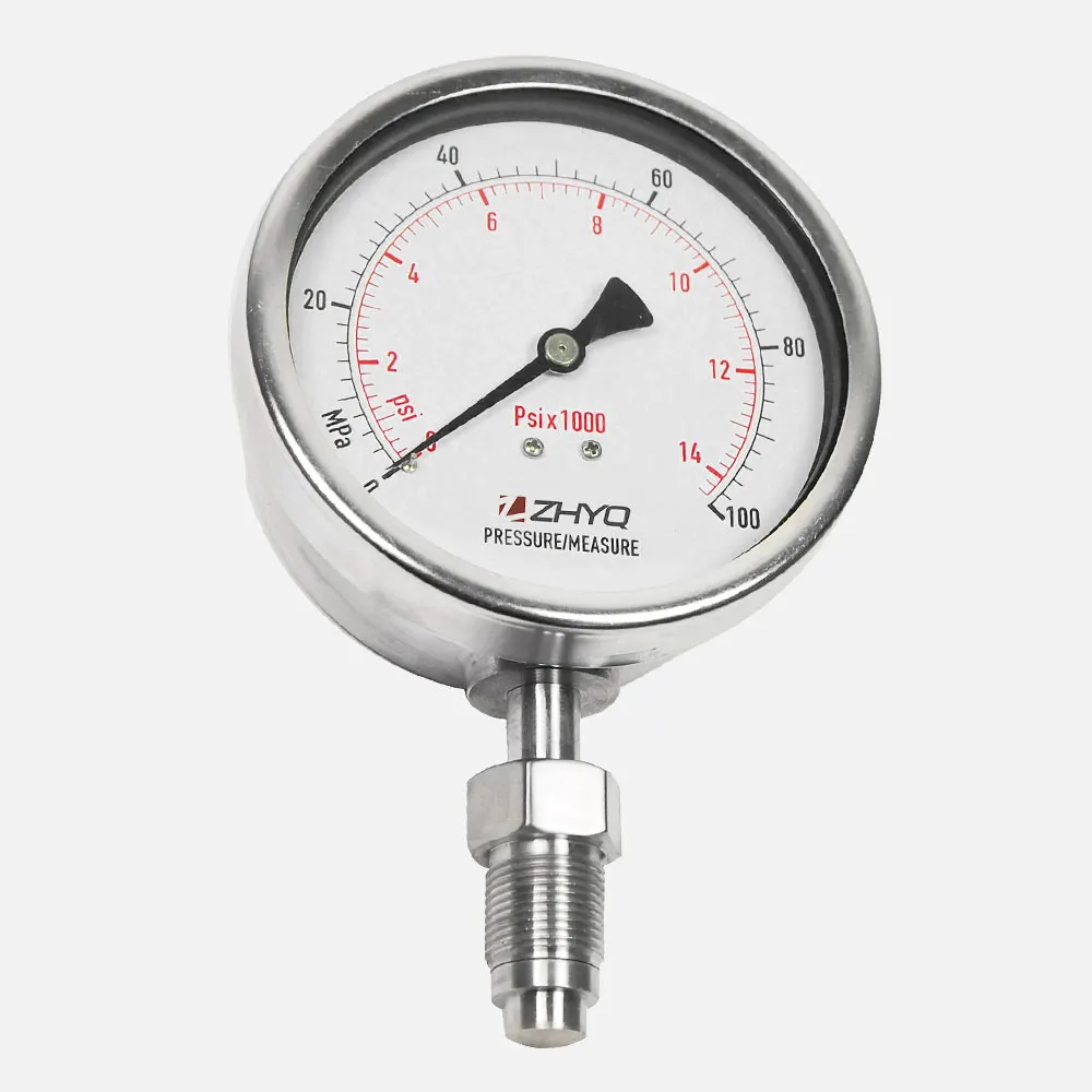 Industrial Diaphragm Seal Anti-corrosion Shock Resistant Pressure Gauge For Homogenizer, Mulser, Crusher, Food Machine