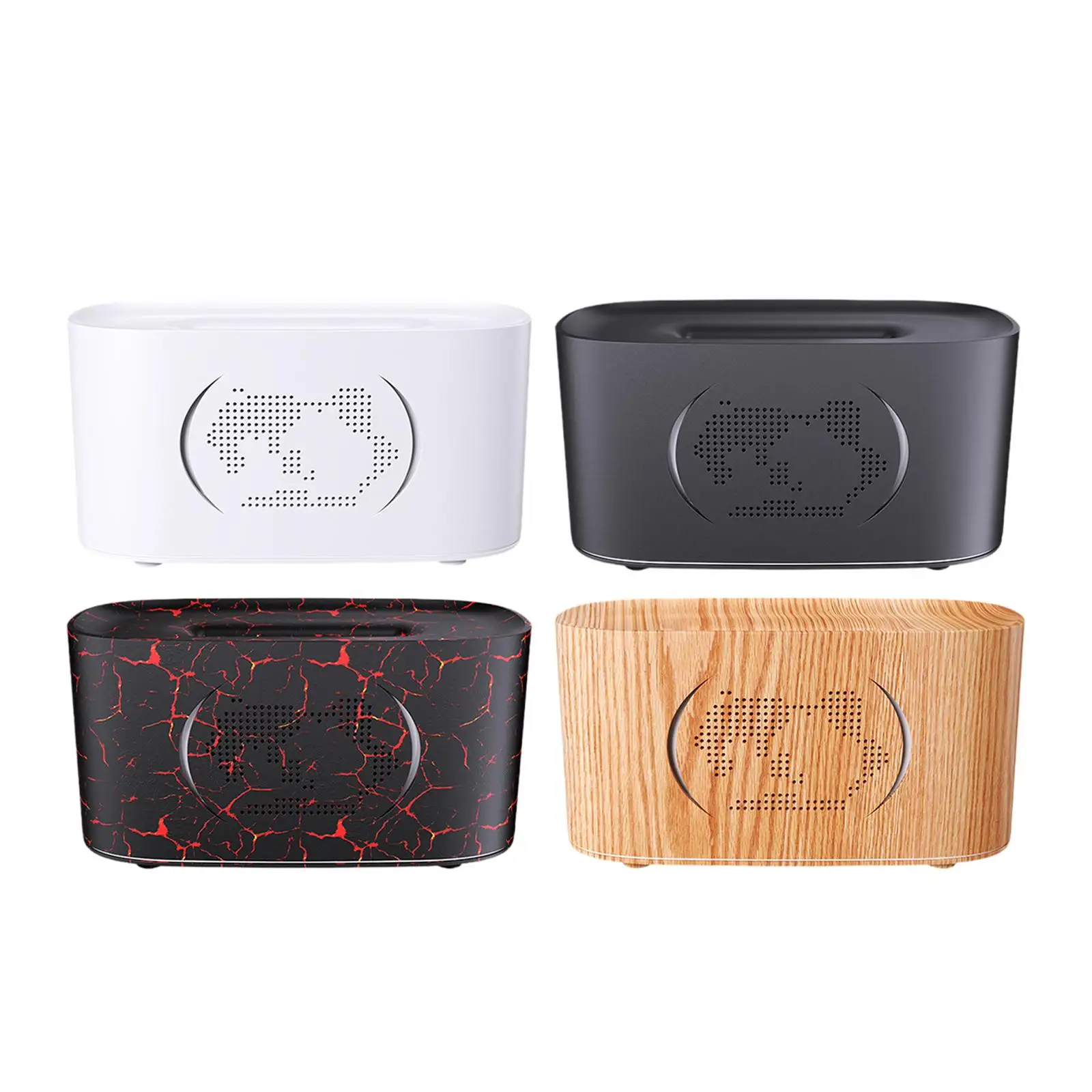 Essential Oil Diffuser Decorative Light Simulated Flame for Desk Office SPA