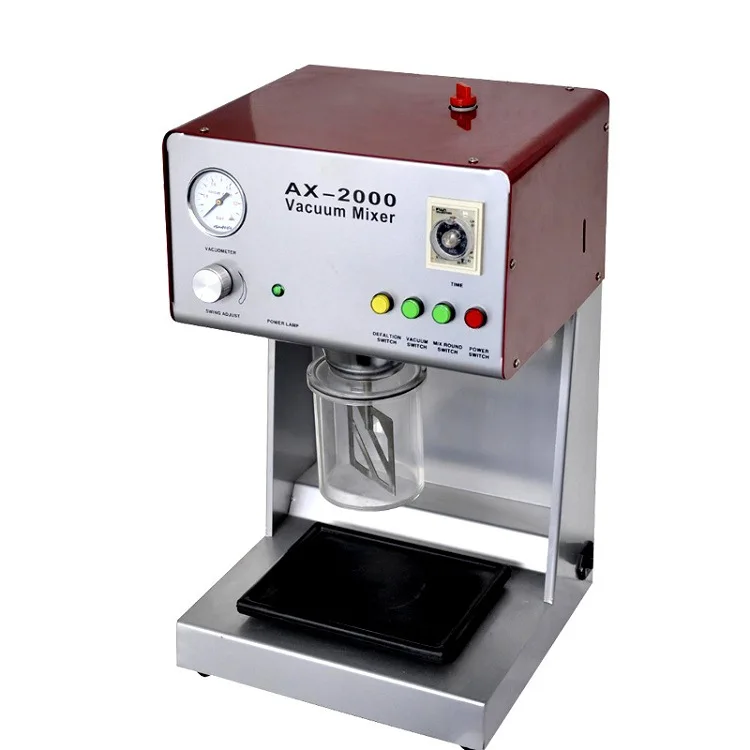 AX-2000B den tal Lab Vacuum Mixer Vaccum Mixing Machine With One Mixing Beaker