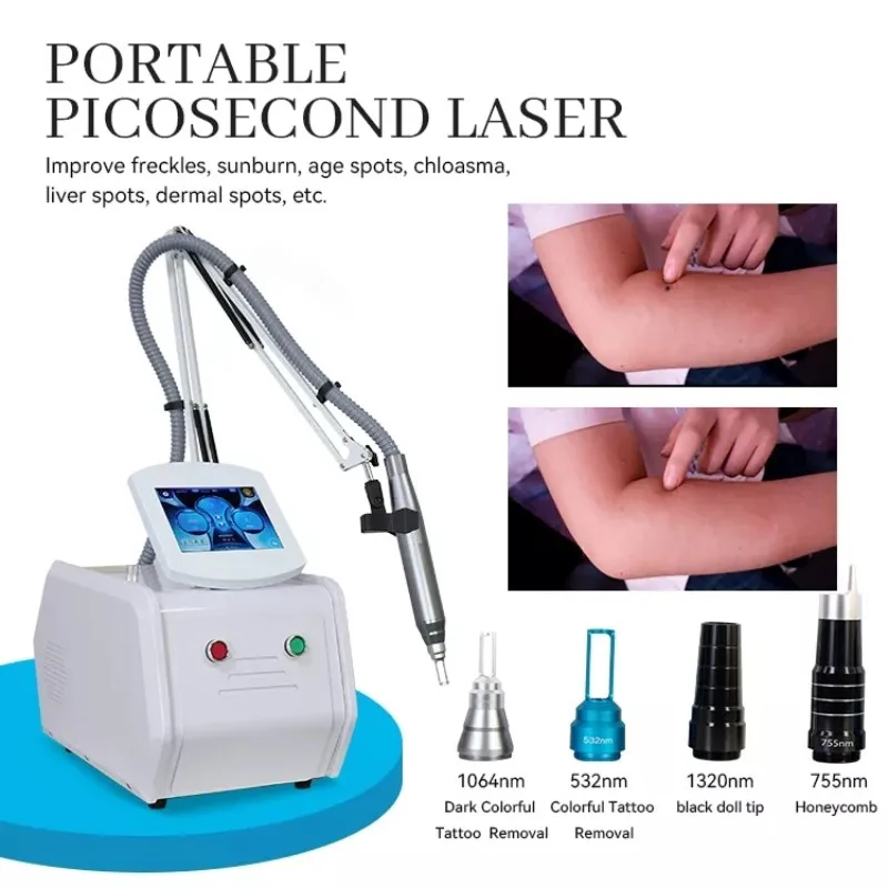 

Latest Q-switch Nd YAG laser 1064nm 532nm 1320nm salon laser tattoo removal pigment removal picosecond laser machine