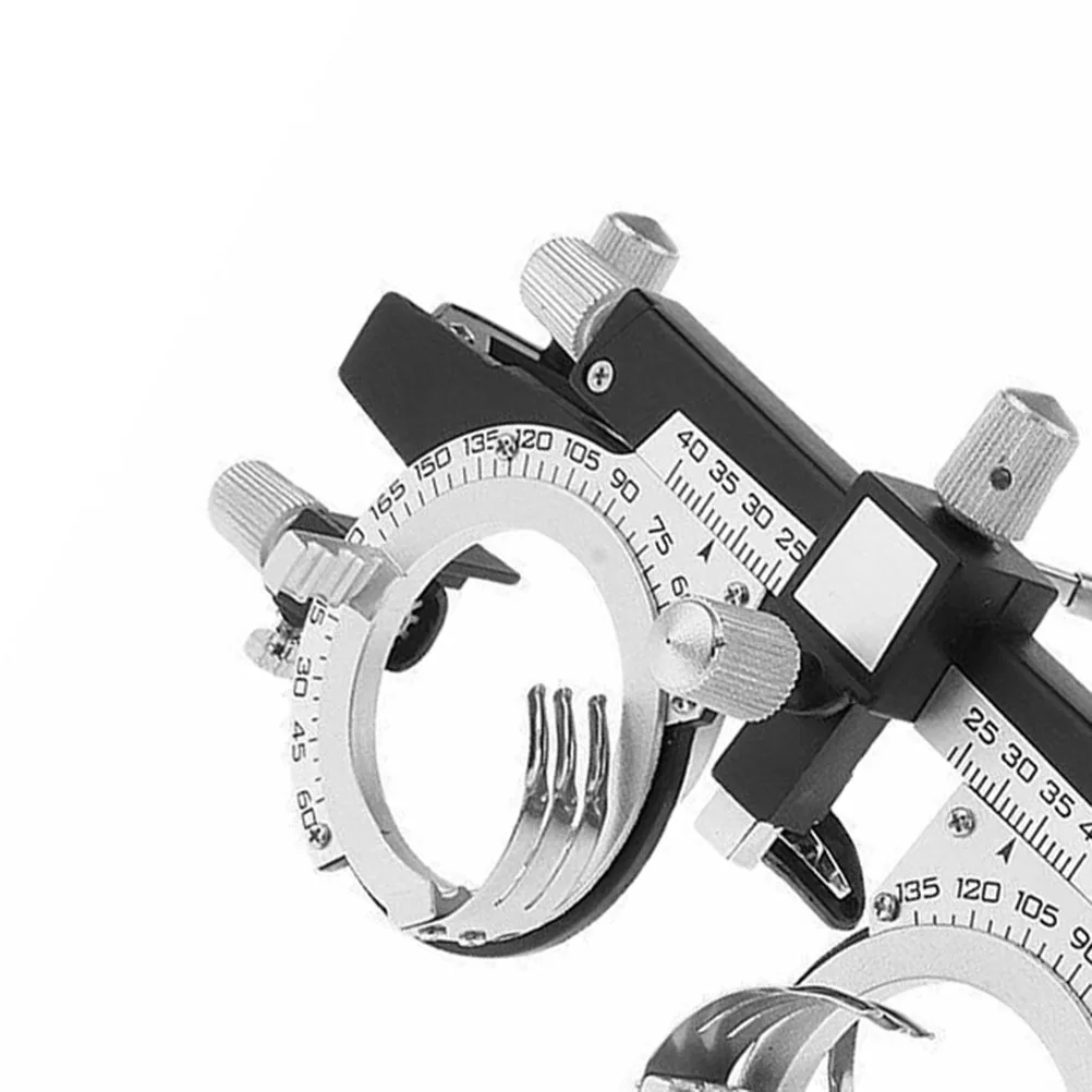 

Adjustable Optical Trial Lens Frame Silver Black Lightweight Metal Plastic 38mm Lens Holder Cylinder Rotation Pd 48-80mm Eye