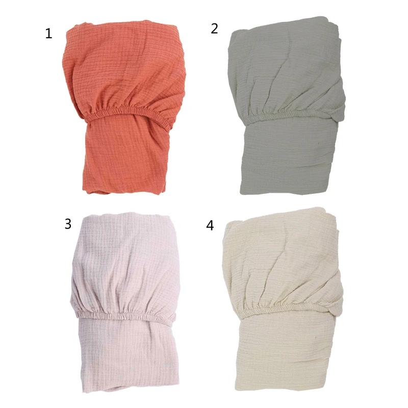 

Эластичная детская простыня для люльки, колыбель, корзина, наматрасник, мягкая хлопковая двойная марлевая простыня для кроватки