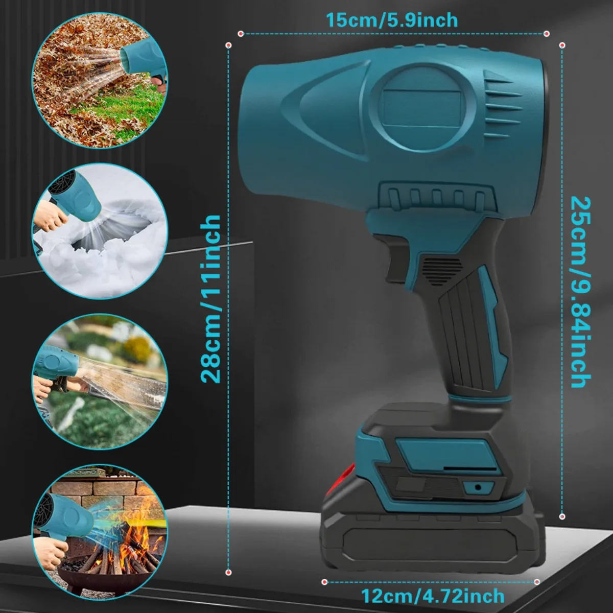 مجفف شعر توربو جيت، منفاخ أوراق شجر لاسلكي كهربائي Rpm، مجفف شعر نفاث 21 فولت، منفاخ هواء عالي الضغط، منفاخ سيارة محمول باليد