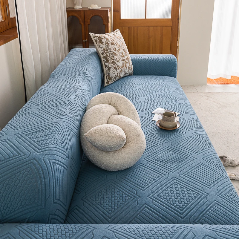 Thickened sofa cover, all-encompassing universal cover, Nordic modern simple pure color elastic combination sofa cushion cloth,