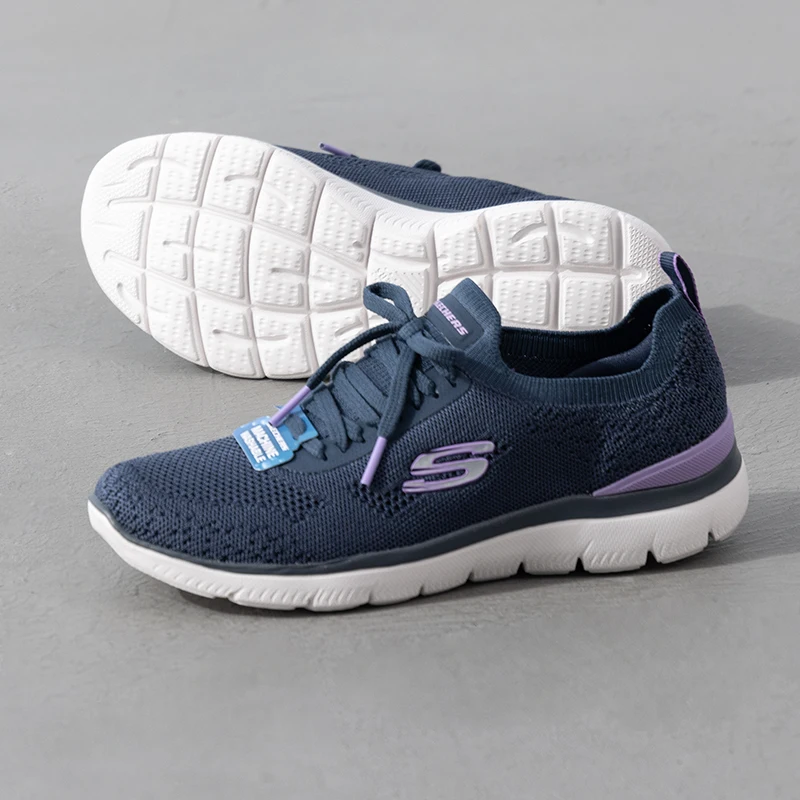 Skechers Women's Sports Shoes for Walking and Exercise, Slip-On Walking Shoes, Cushioning, Wear-Resistant, Breathable Casual Shoes 150122-Nvlv