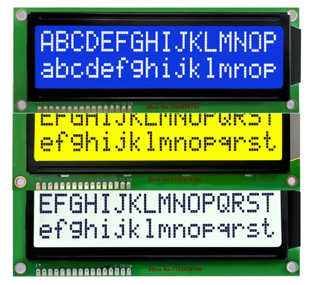 LCD1602 1602A Модуль Серый/Синий/Зеленый Экран ЖК-дисплей IIC/I2C 16x2 Cyrillic Русский Английский Дисплей с символами 1602 5 В