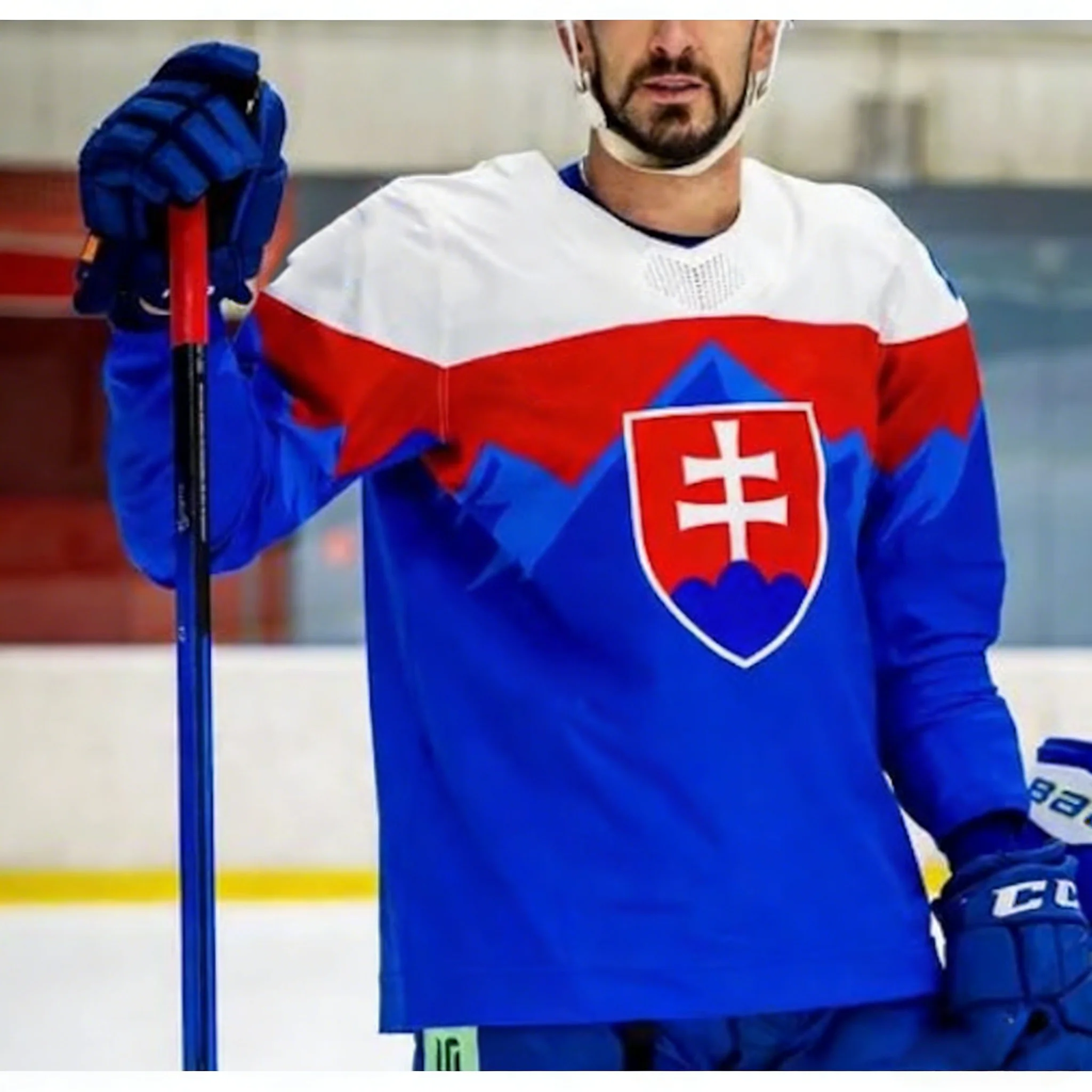 Slowakei 2026-27 Neuerscheinung Nationalmannschafts-Stil Eishockey-Trikot Heim Auswärts 3D-Druck Langarm-T-Shirt Erwachsene Unisex Fans Kinder