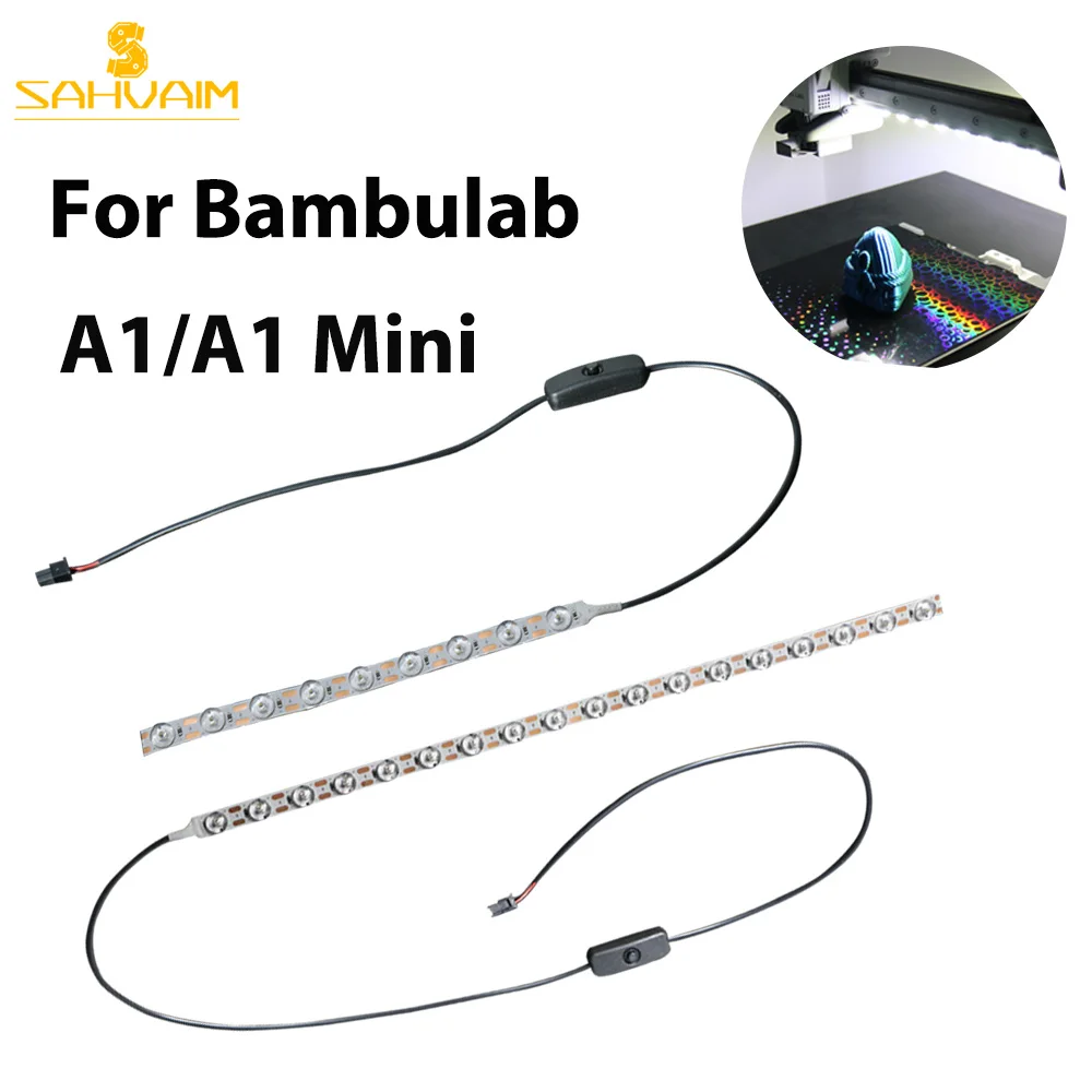 

For Bambu Lab A1 Led Light Bambulab A1 mini Led Light Strip Fill light Ra95 Super Bright Bambulab 3D Printer A1 mini Accessories