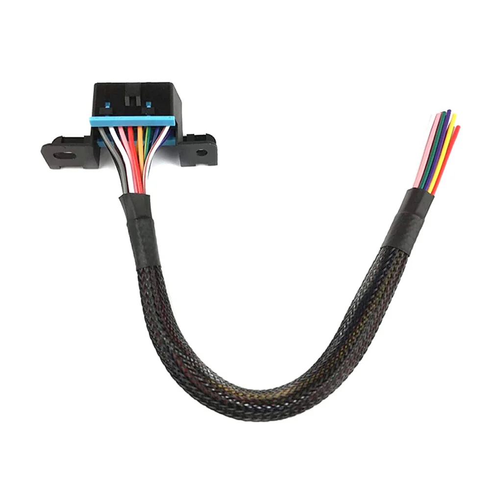 16pin Open Cable 18AWG 30cm Colorful DIY Opening Line Adapter Female Connector to Open OBD Cable Ribbon Interface Adapter