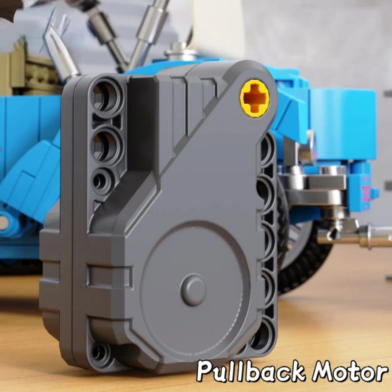 MOC Technical Parts Pull Back Motor 6x3x5 Building Blocks Compatible with  12799 12787c01 Car Vehicle Inertia Motor