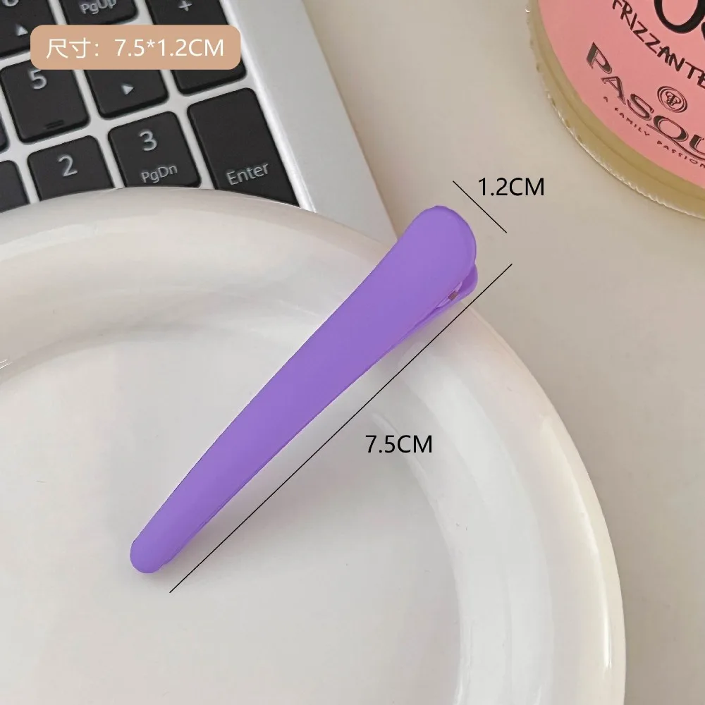 2Pcs/Set Duckbill Clip Candy Color Hairdressing Salon Hairpins Plastic DIY Hair Care Hair Clamps Styling Tools Professional 2023
