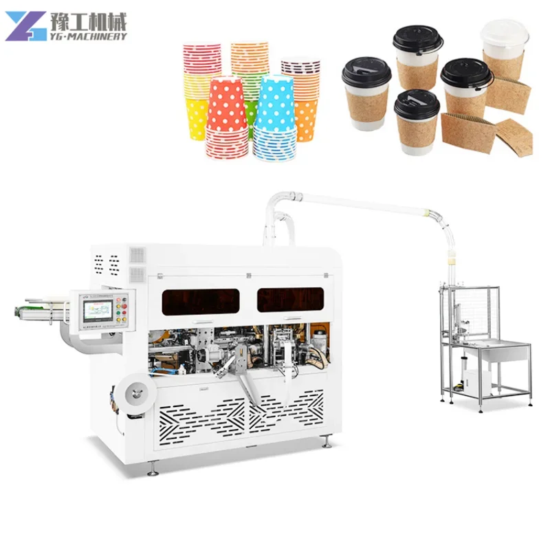 New Design Paper Cup Machine Supplier Business Widely Using Milk Tea Paper Cups Paper Lid Making Machine With PLC Control System