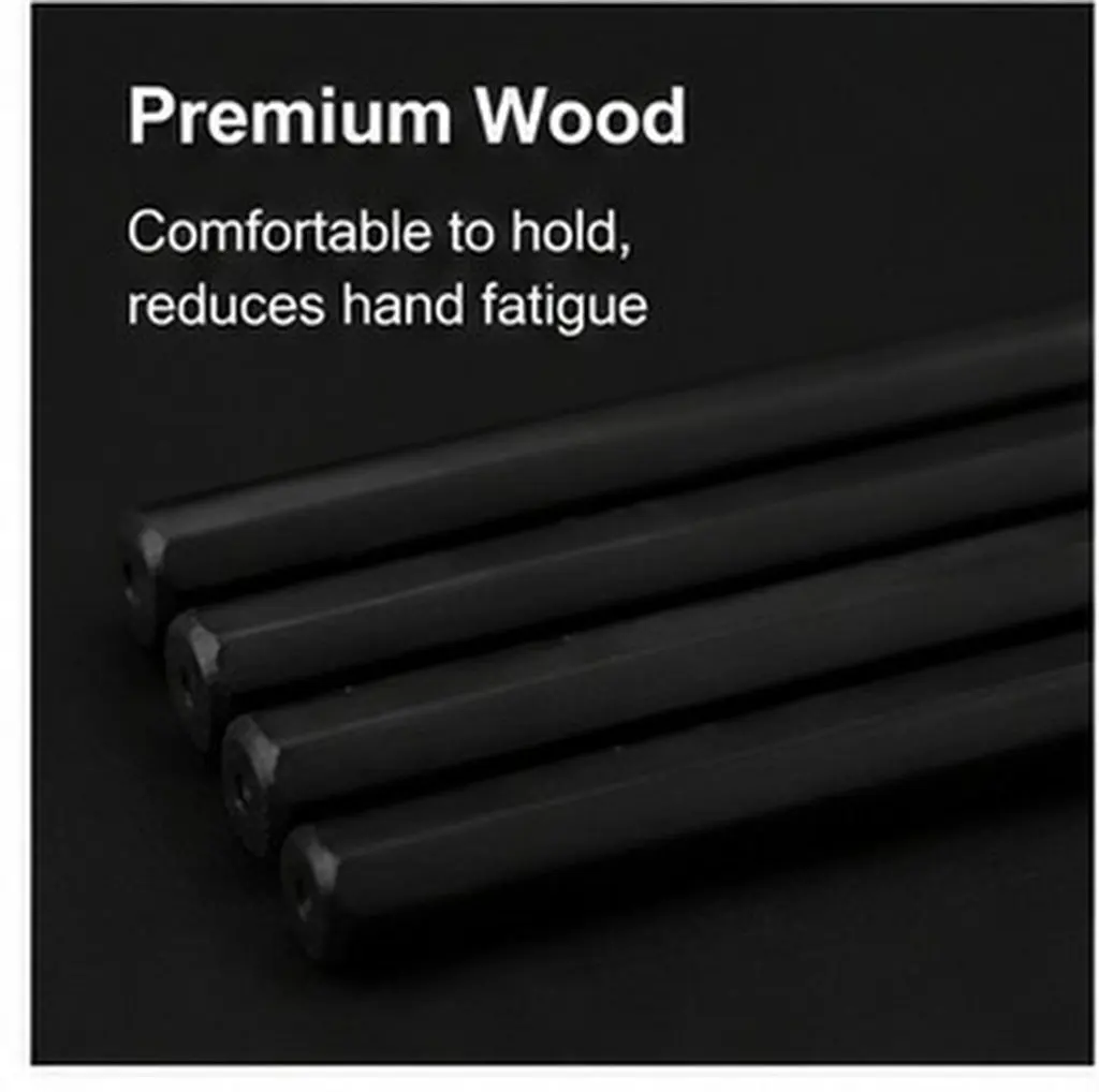 20Pcs Wooden Hb Pencils Versatile Erasable Comfort Grip for Sketching Drawing Writing Doodling School Art Supplies Classroom