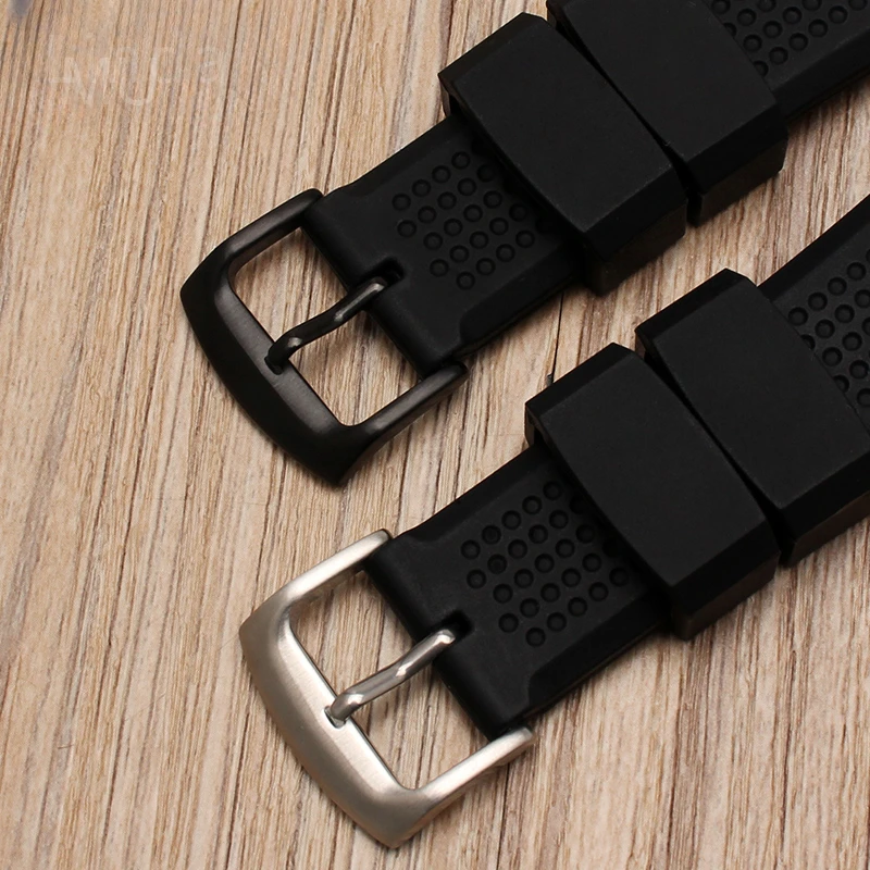 Strong Resilience Durable Silicone  Watchbands for Citizen Aw1475 Aw1476 Aw1477 Ca4154 Ca4155 24mm Waterproof WatchStrap