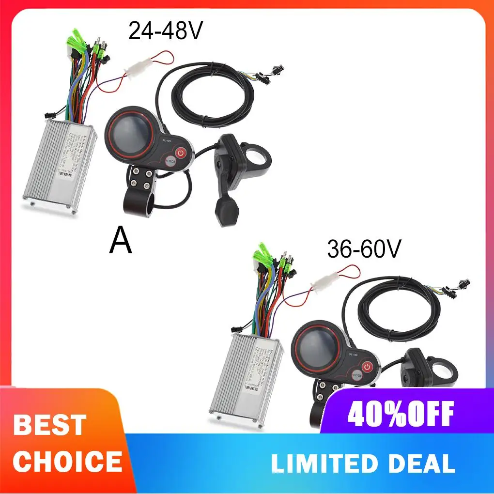 

Bike Display Fool-style Operation LCD Controller Speed Meter Simple to Read Multifunctional Assorted Models Scooter 36-60V