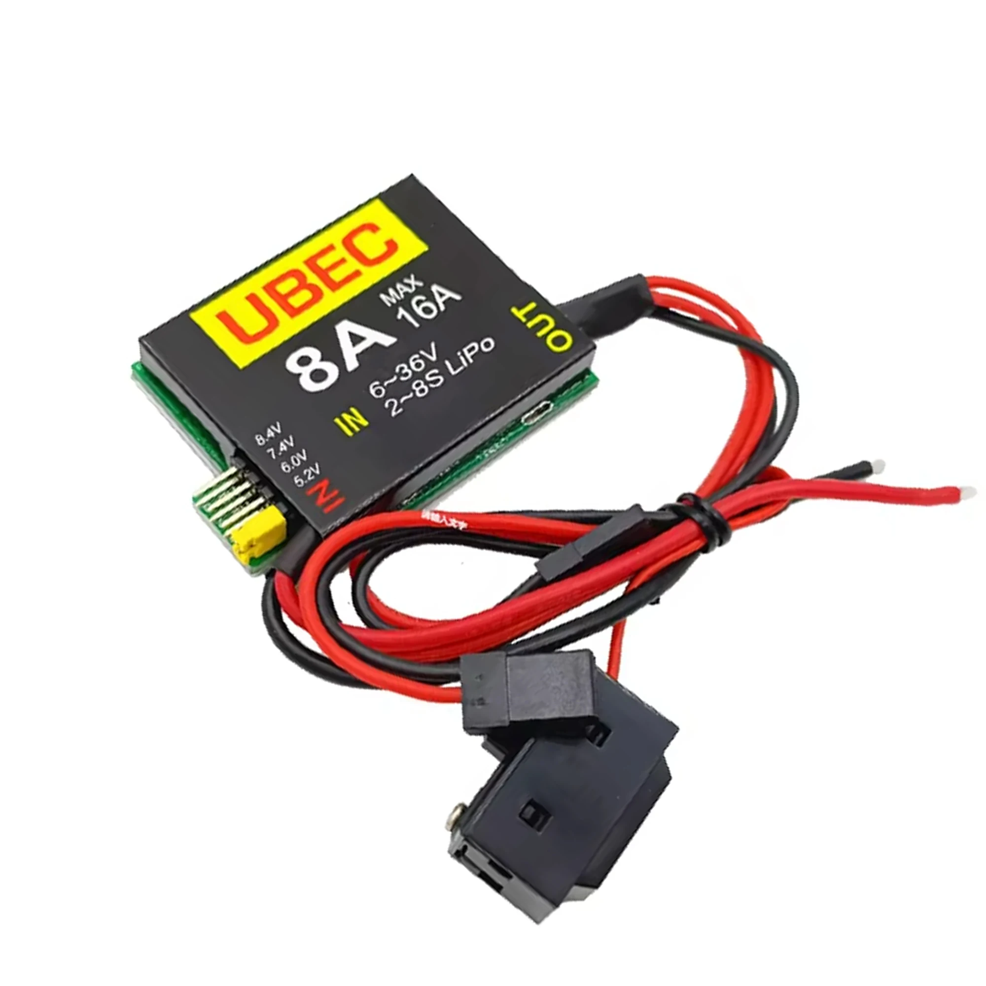 2S-6S 6-36V DUAL UBEC 8A + 4A y UBEC 8A/16A BEC 5,2/6,0/7,4 V/8,4 V Servo fuente de alimentación separada RC coche Fix-Wing avión Robot brazo