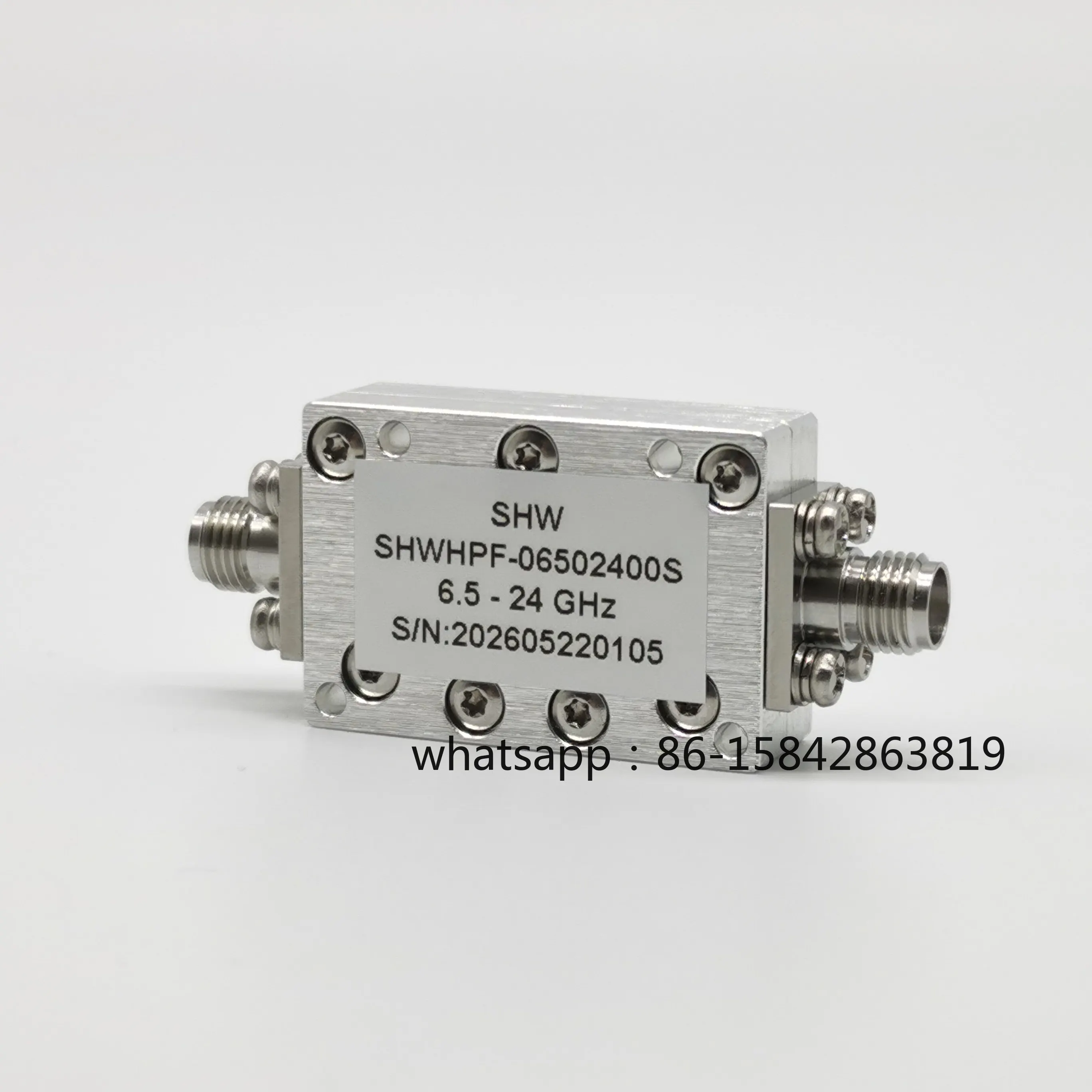 6.5-24GHz 15W SMA Female 50 RF Microwave Coaxial High-pass Filter