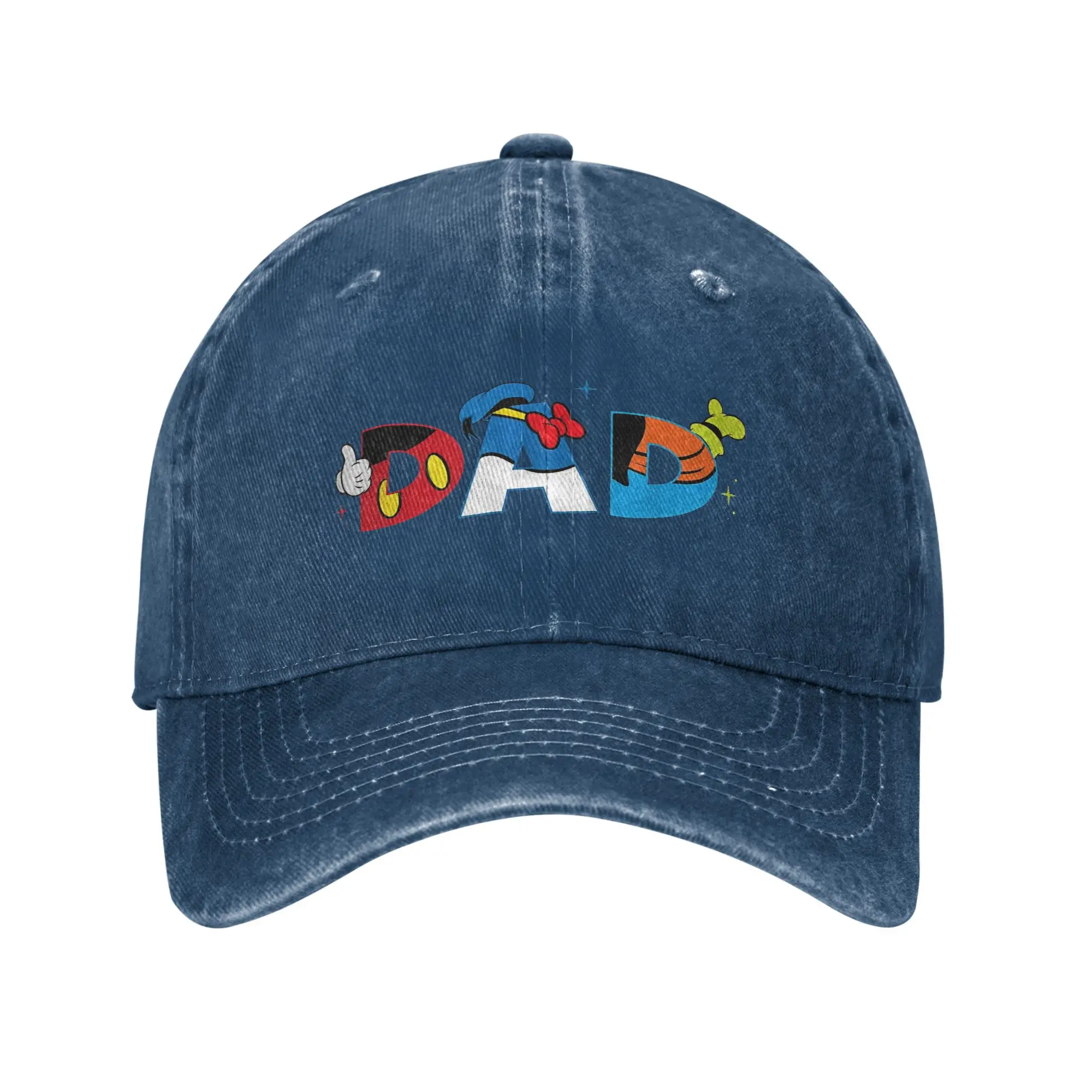 

Mickey Mouse and Friends Dad Father s Day Birthday Sun Baseball Cap Unisex-Teens Custom Logo Trucker Hat Summer Snapback Cap