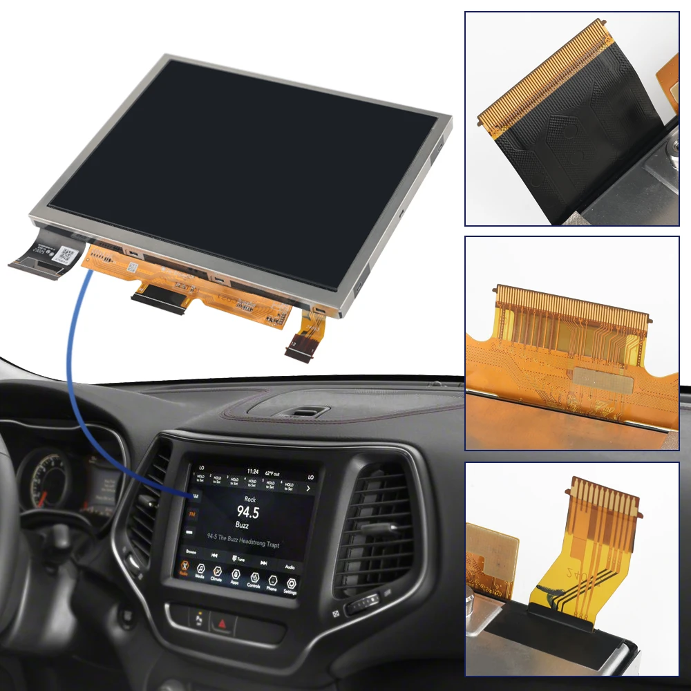 For Jeep Grand Cherokee 2018-2024 LCD Display TDO-XGA084 Uconnect 4C Radio Navigator 8.4 inch TDO-XGA08400001