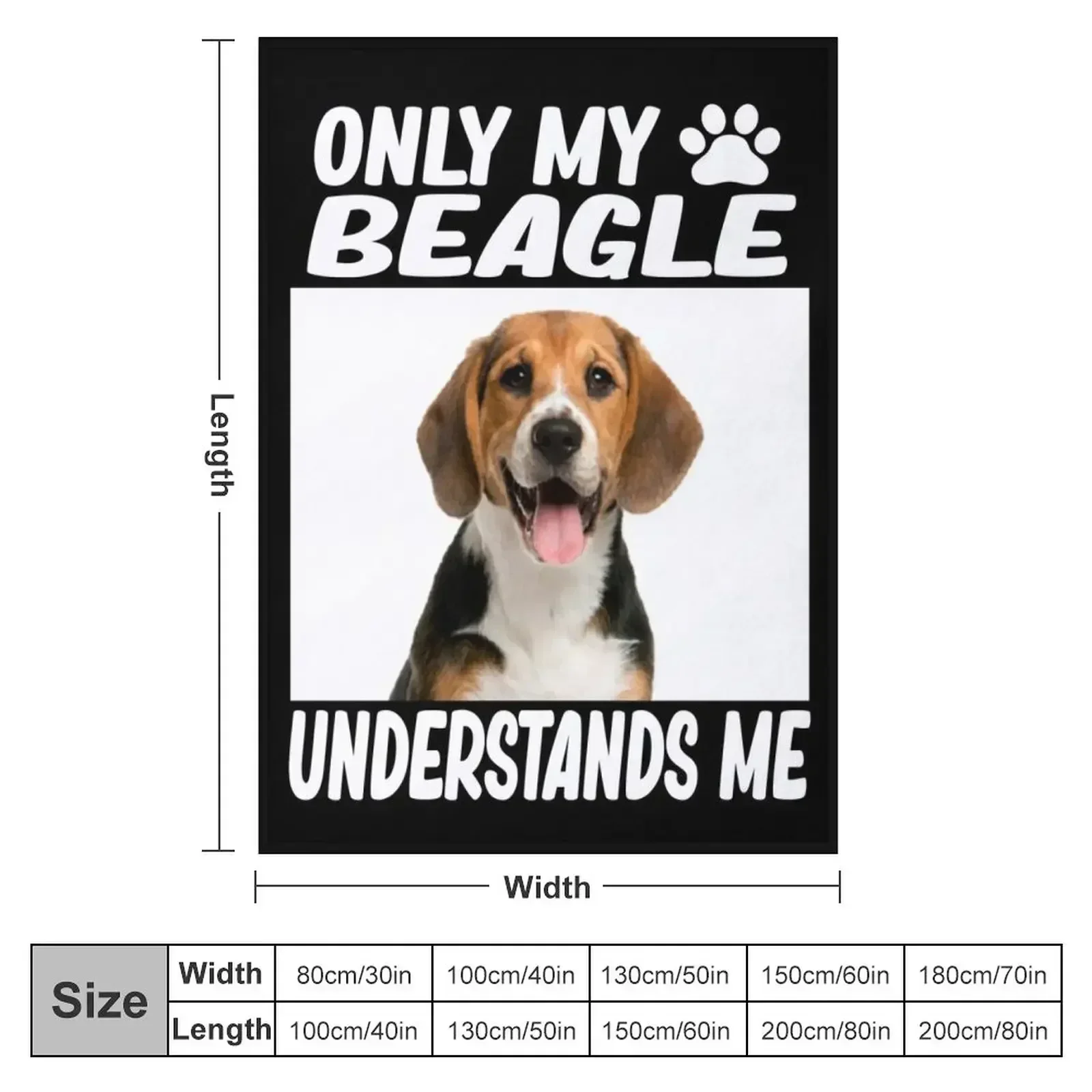 only my beagle understands me beagle lover Throw Blanket Thin anime Luxury Designer decorative Blankets
