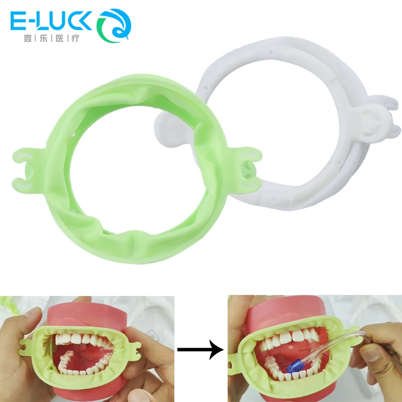 

1pc Dental Mouth Opener Rubber Cheek Retractor Dental Mouth Opener Rubber Barrier Expanders Consumables