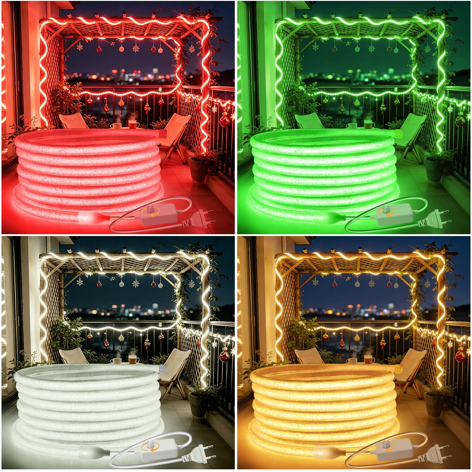 AC 220V COB調光可能なLEDネオンライト 防水フレ - Lighting Decoration On Wall のレビューと価格