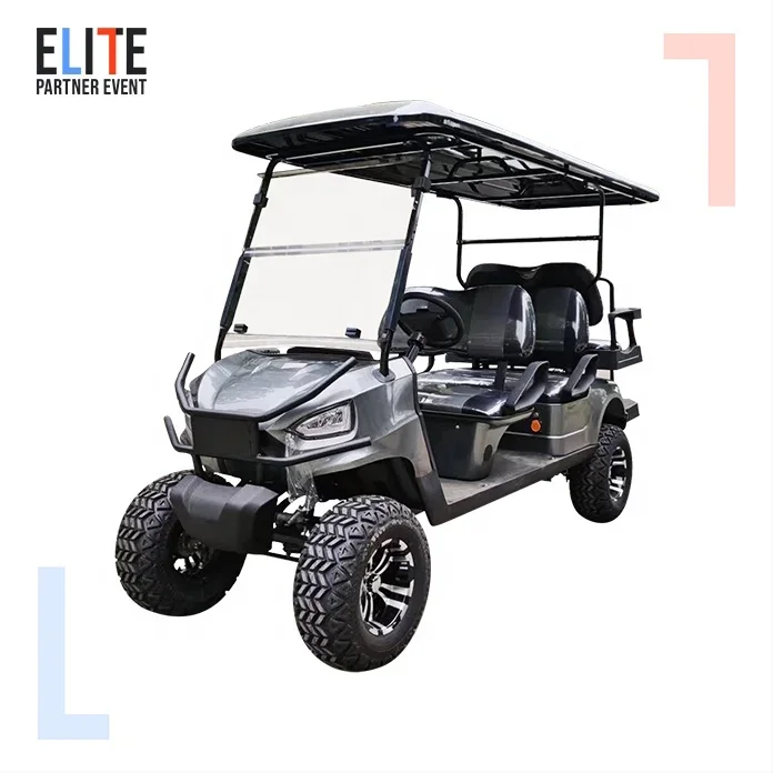 Off Road Street Legal 48V 72V Lithium Battery Karts Car Buggy 4 6 Seater  carrito de Electric Golf Cart