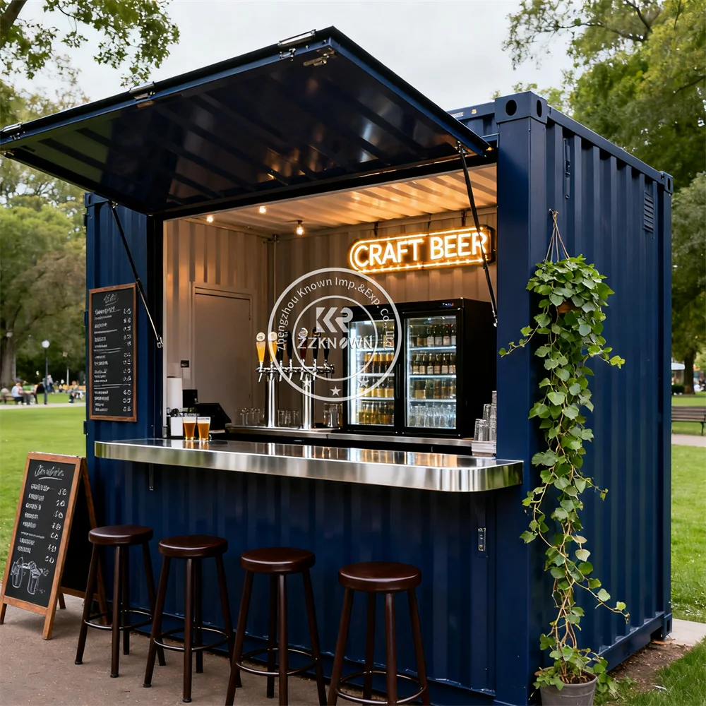 

Prefabricated Container Bar Restaurant With Kitchen Customizable Shipping Container Restaurant Coffee Ice Cream Shop For Sale