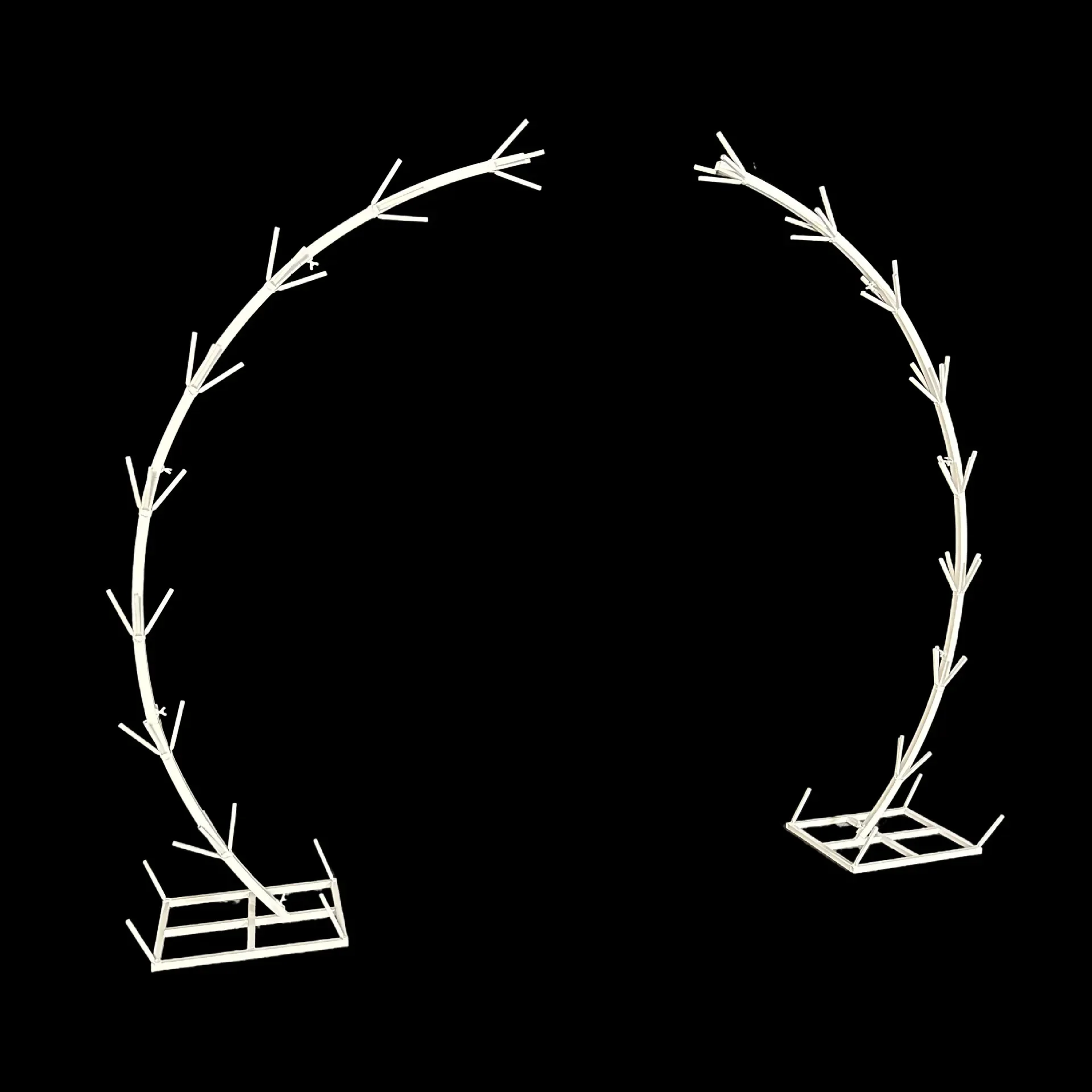 Wedding curved arch outdoor lawn courtyard wedding arrangement opening store banquet event flower door decoration props
