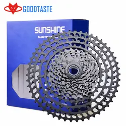 New Sunshine Mtb10 11 12 speed cassette 46t 50t 52t HG M9000 M8000 Bicycle Parts CNC Black Freewheel mountain bike parts bolany