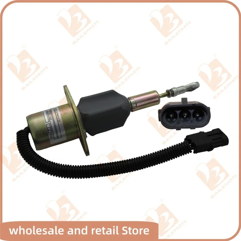 3928160 SA-4293-12 Solenoide di arresto carburante 3928161 SA-4293-24 12V 24V per solenoide di arresto escavatore Komatsu Cummins 6CT 8.3