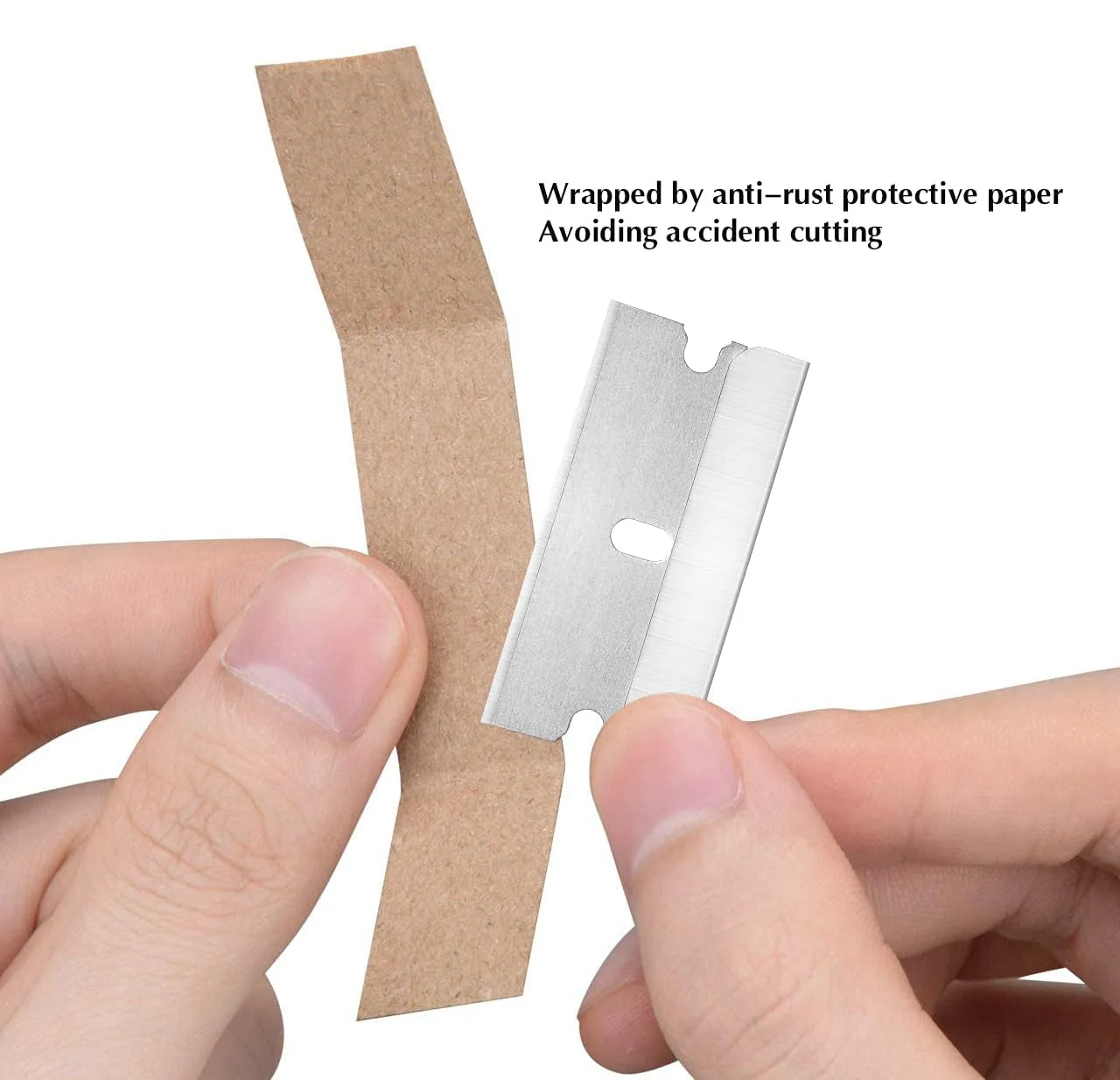 50/100Pcs Razor Scraper Blades Replacement Blades Car Sticker Remover Window Glass Paint Scraper Cleaning Tool Steel Non Scratch