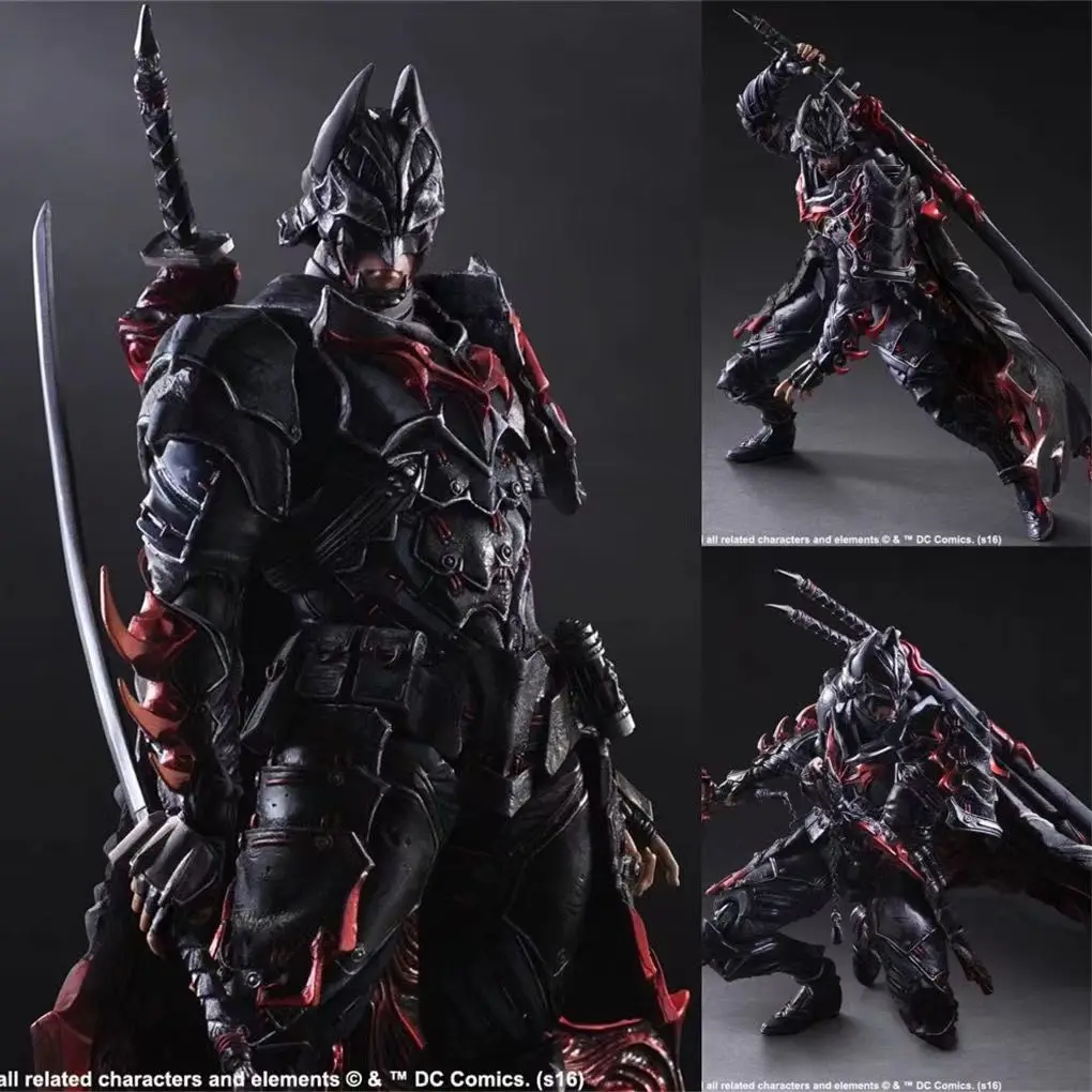 Figura de acción Play Arts Kai Marvel Bushido Batman 2017 Play Arts BUSHIDO BATMAN 27cm, modelo coleccionable, juguetes, regalos para novio