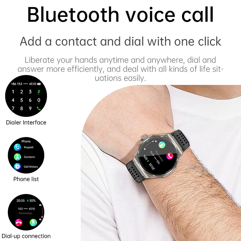 VALDUS 2025 Nuovo VE35 Pro ECG Smartwatch Uomo Donna 1.43 pollici AMLOED BT Chiamata Assistente vocale Batteria a lunga durata SoS Smart Watch
