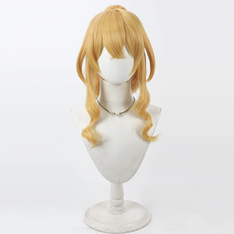 Strinova Audrey Grove Cos Cosplay Wig Halloween Party Prop Synthetic Hair Heat Resistant Fiber + Wig Cap