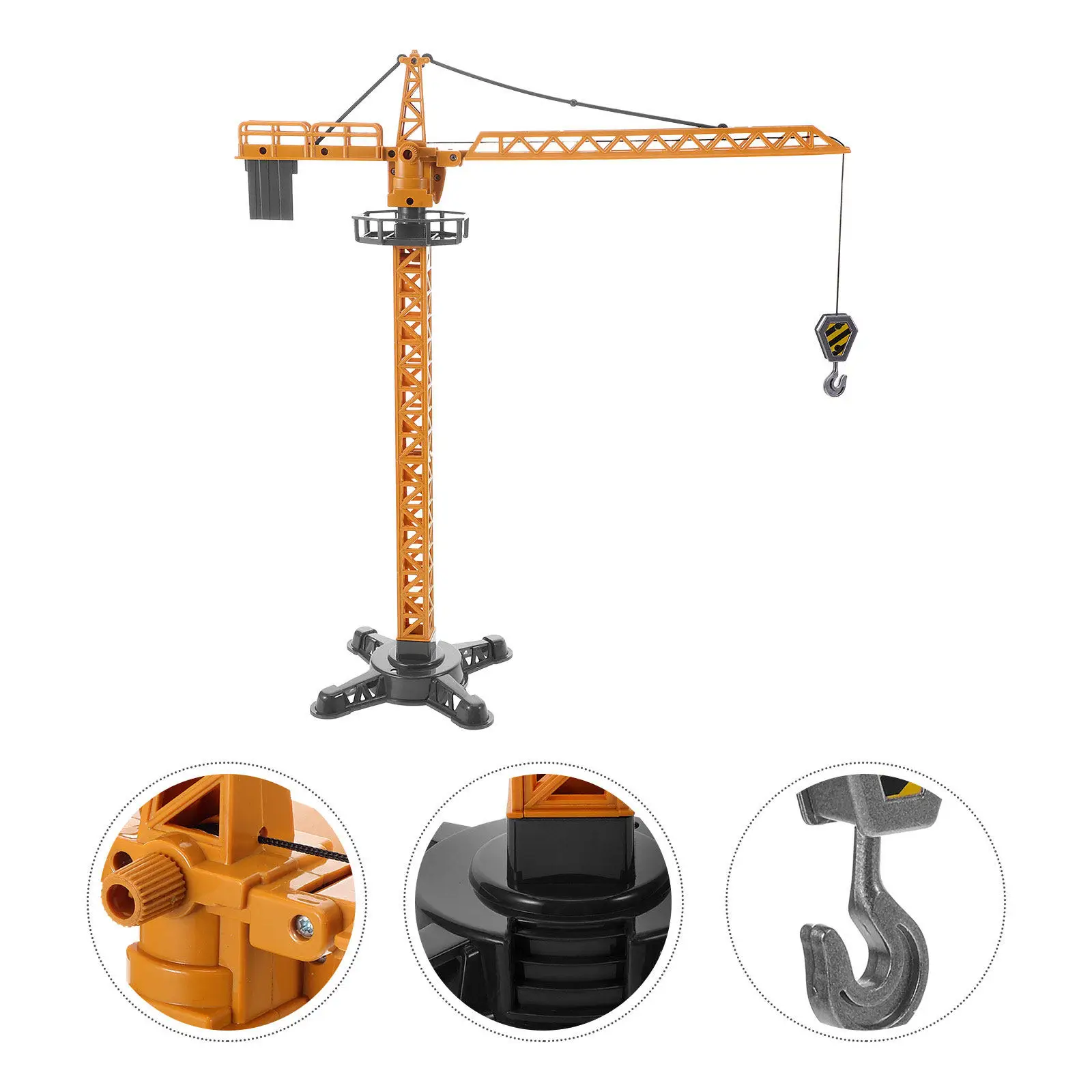 

2Pcs Tower Crane Construction Vehicle for Kids Engineering Crane Early Education Hand Eye Coordination Plastic Construction