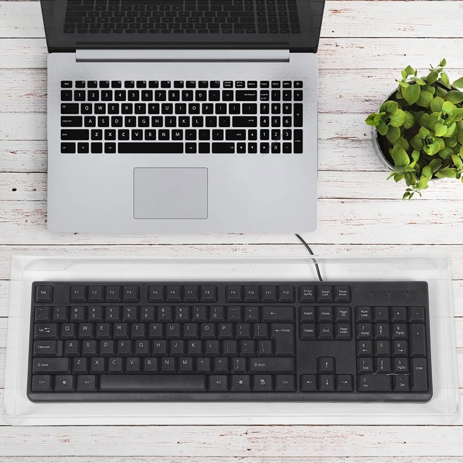 

Clear Acrylic Keyboard Cover Protector Transparent Dust Water Resistant Anti Cat Reusable Easy Gaming Computer