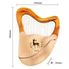 Holz 21 String Harfe 27 String Klang therapie profession elle tragbare Lyar Meditation Harfe Anfänger üben Musik instrumente 6