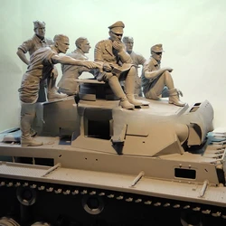 1:16 Die-cast Resin Model Assembling Kit Tank Soldier Full Set (6 People) Set Unpainted Free Shipping2496