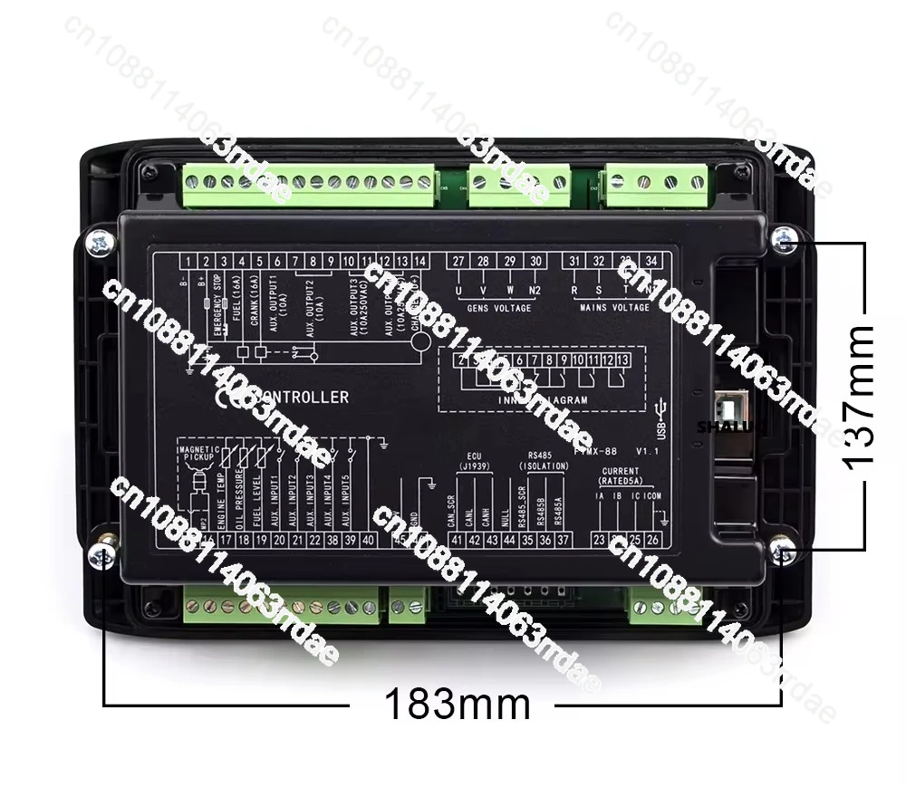 EGC6520 Generator Controller AMF Auto Start Stop Control Module With USB For ESC Engine Parts