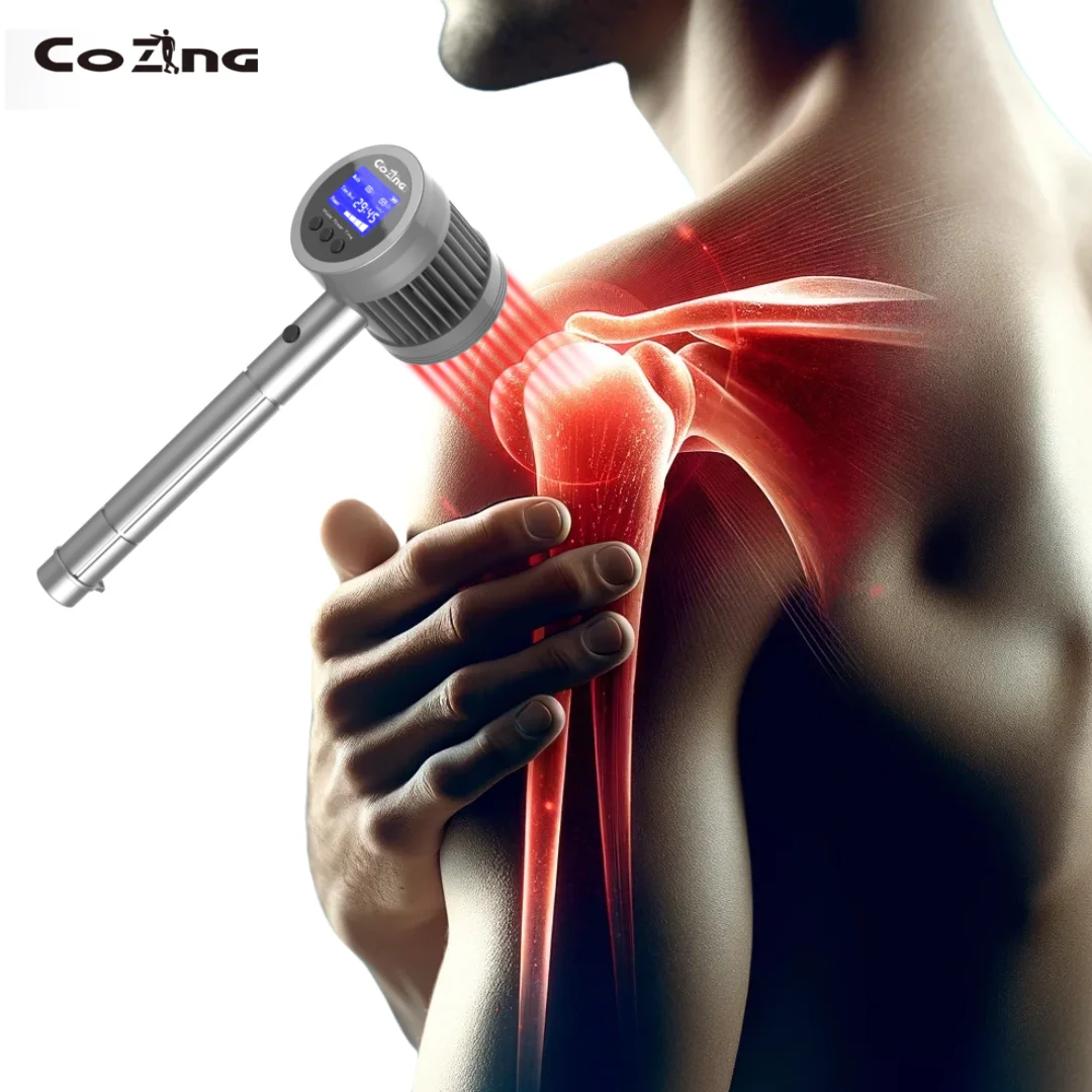 

COZING 808nm*6 650nm*19 Cold Laser Therapy Portable Device for Arthritis Knee Injury Back Pain Relief Physiotherapy Equipment
