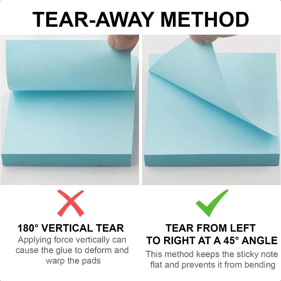 Sticky Notes 3x3 8 Pack Sticky Pads 100 Sheet Pad Bulk Sticky Note Pads Multicolor SelfSticky Notes Pad Teacher Classroom Must