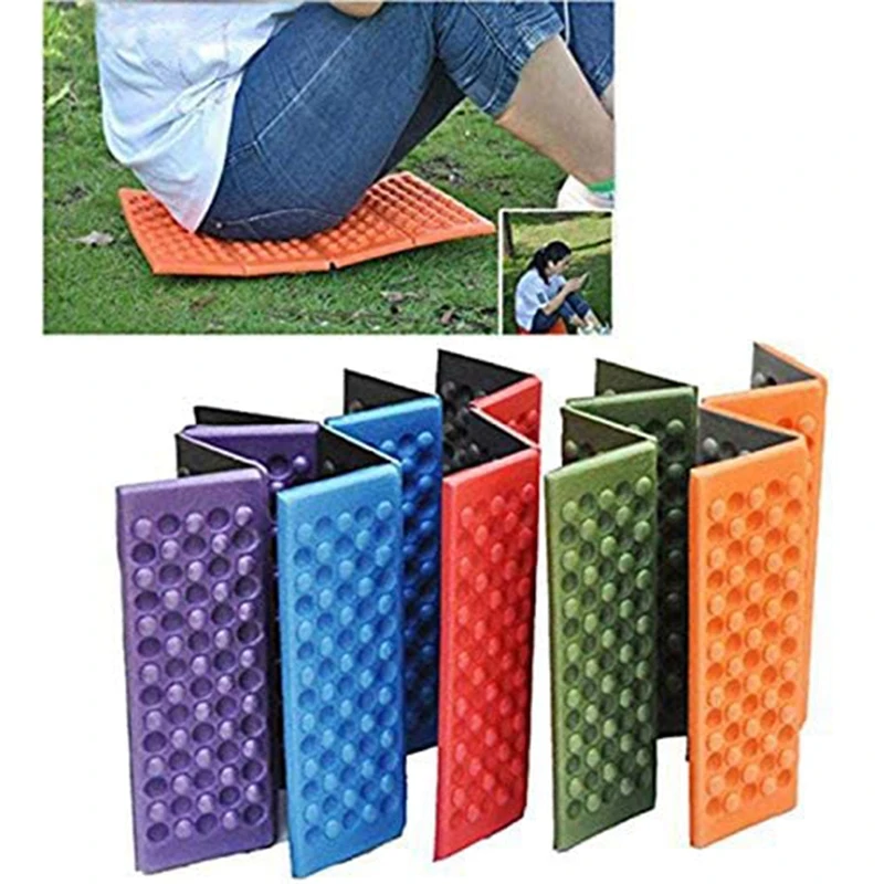 L79A Camping Mats Folding Foam Mats Waterproof Sitting Carpet Seat Cushion for Outdoor Camping Picnic Park, Green - view 4