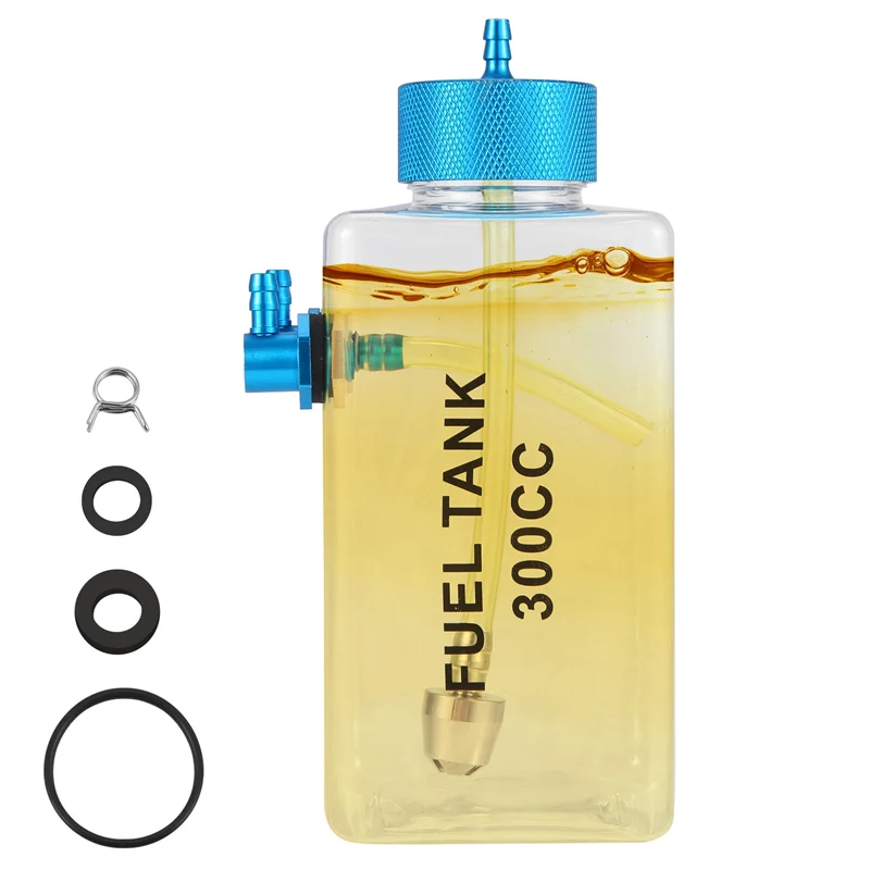 ABJL-brandstoftank benzine transparante plastic fles CNC voor RC gas- en Nitro-vliegtuig