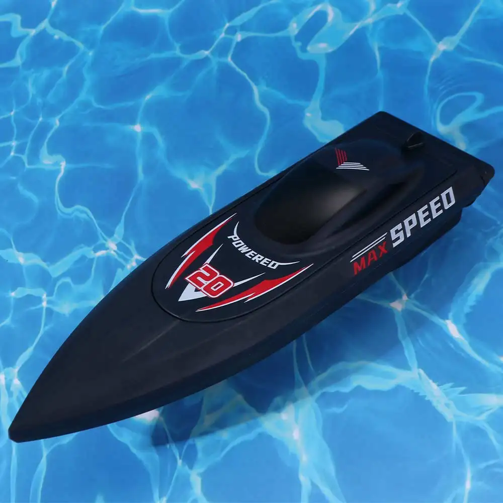 High Speed Remote Control Boat Dual Motor Electric RC Boat Mini Can Get Off Racing Speedboat Summer Water Pool
